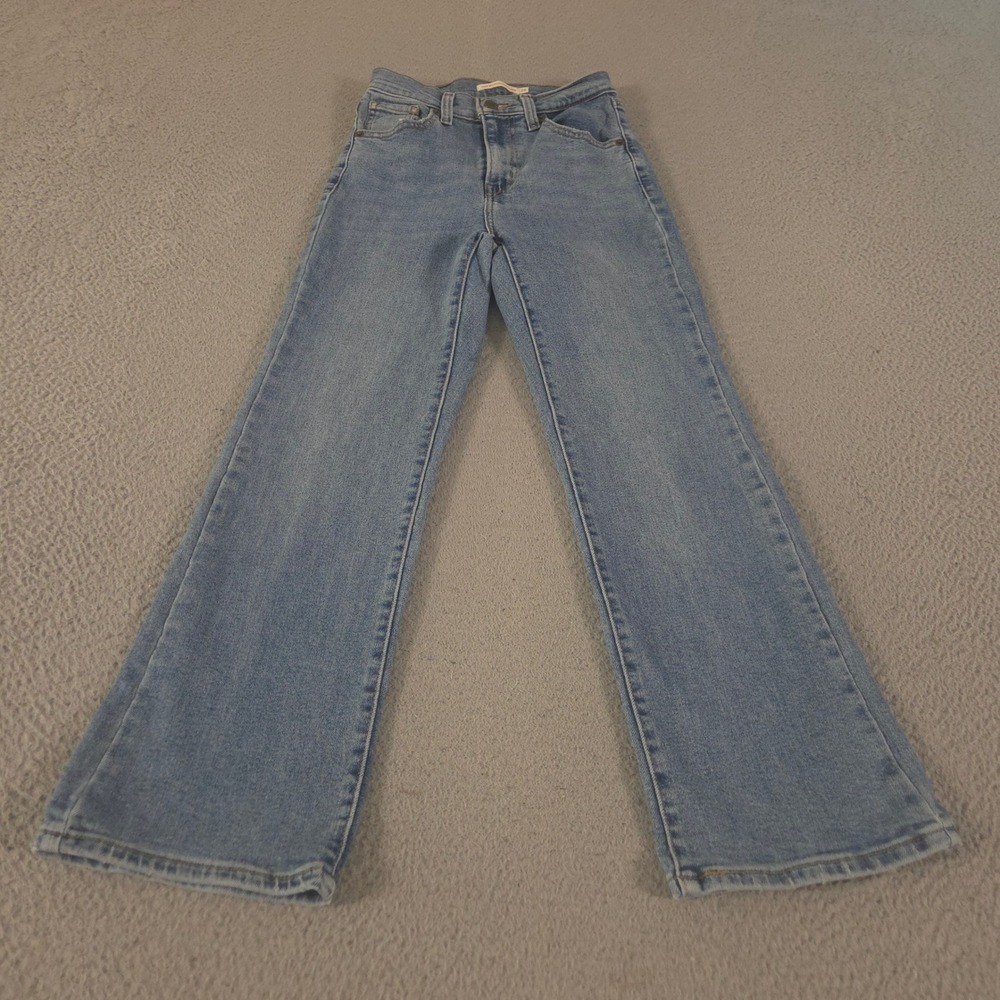 Levi's Jeans Womens 24 Blue High Waisted Crop Flare Denim Stretch Medium Wash